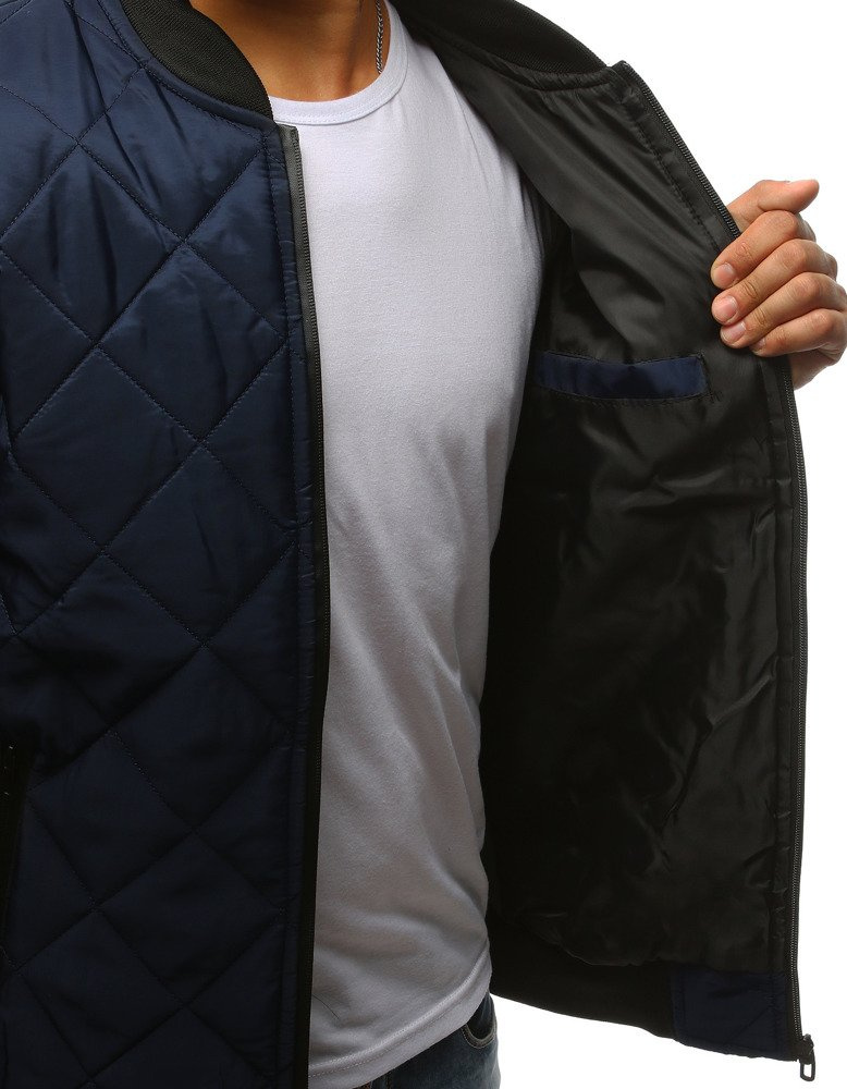 DStreet Kurtka męska pikowana bomber jacket granatowa