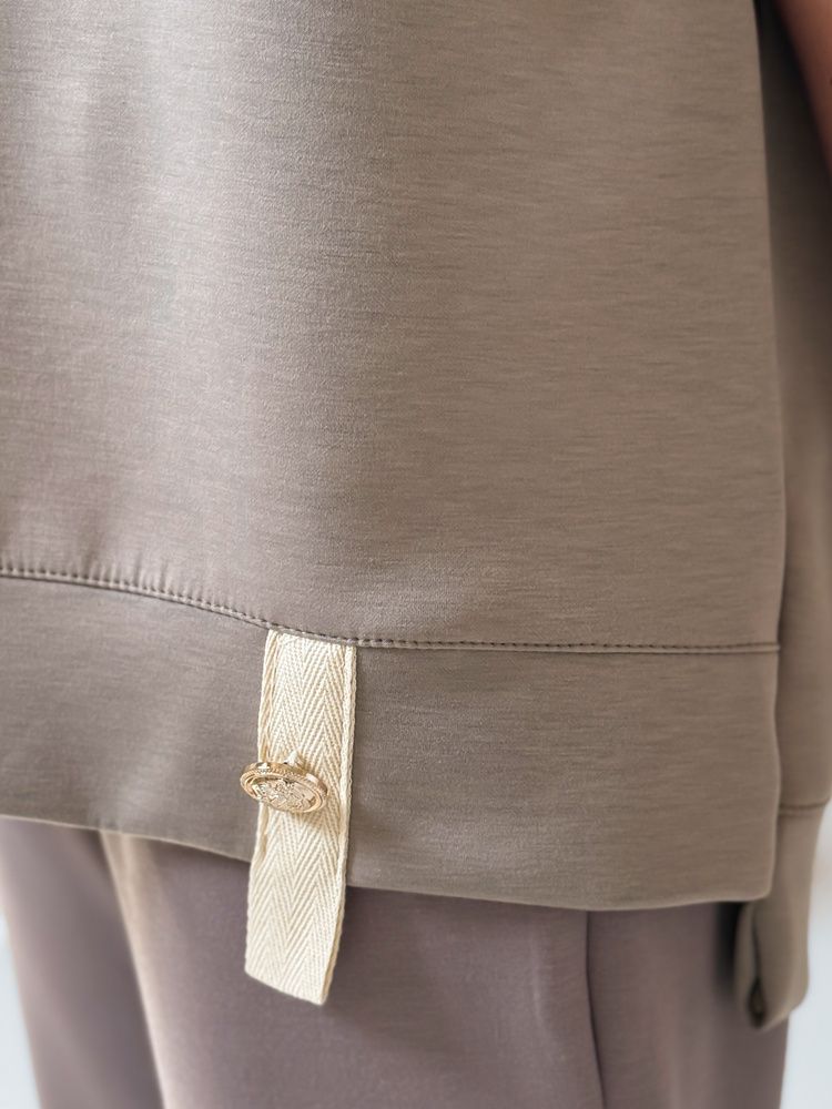 Bluză supradimensionată pentru femei SHINE LOVE mocha