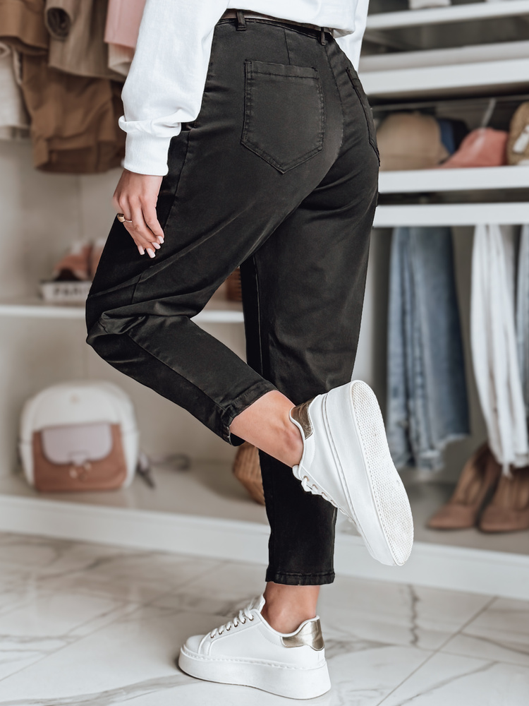 Pantaloni chino negri pentru femei CHINOSKA