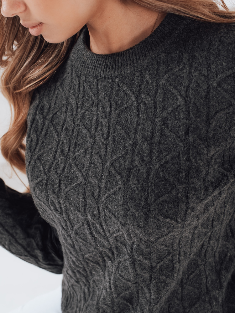 Pulover de damă BRAVINA gri închis