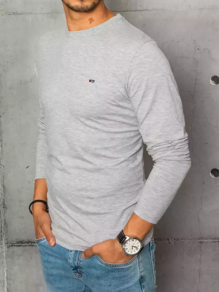 Longsleeve męski szary Dstreet