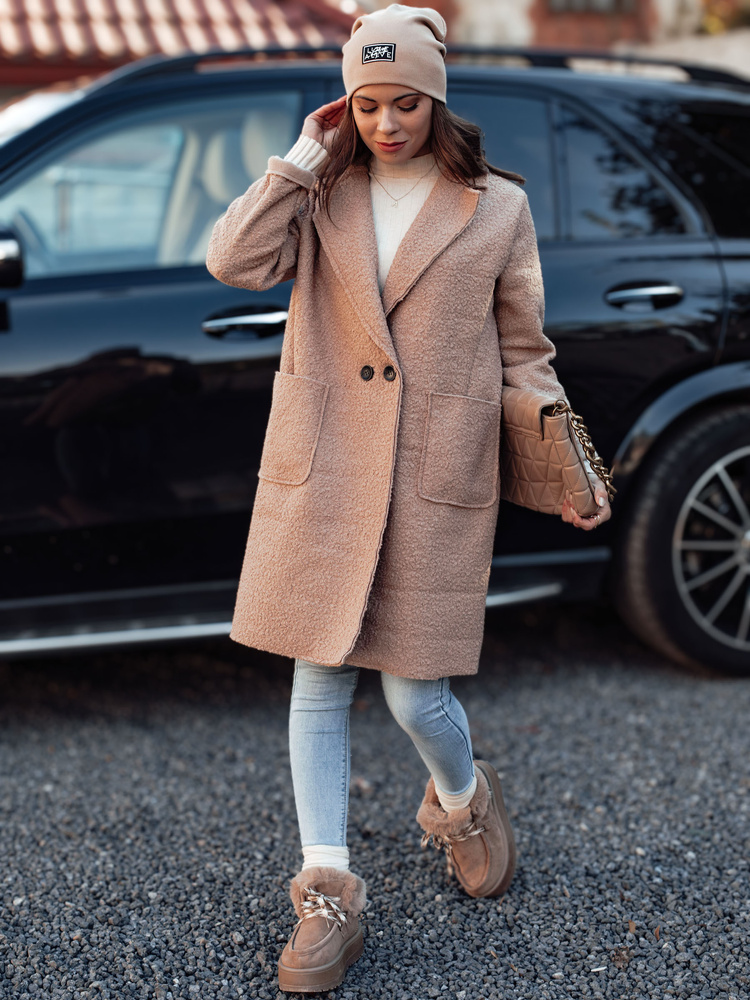 Palton supradimensionat pentru femei BARALITE bej