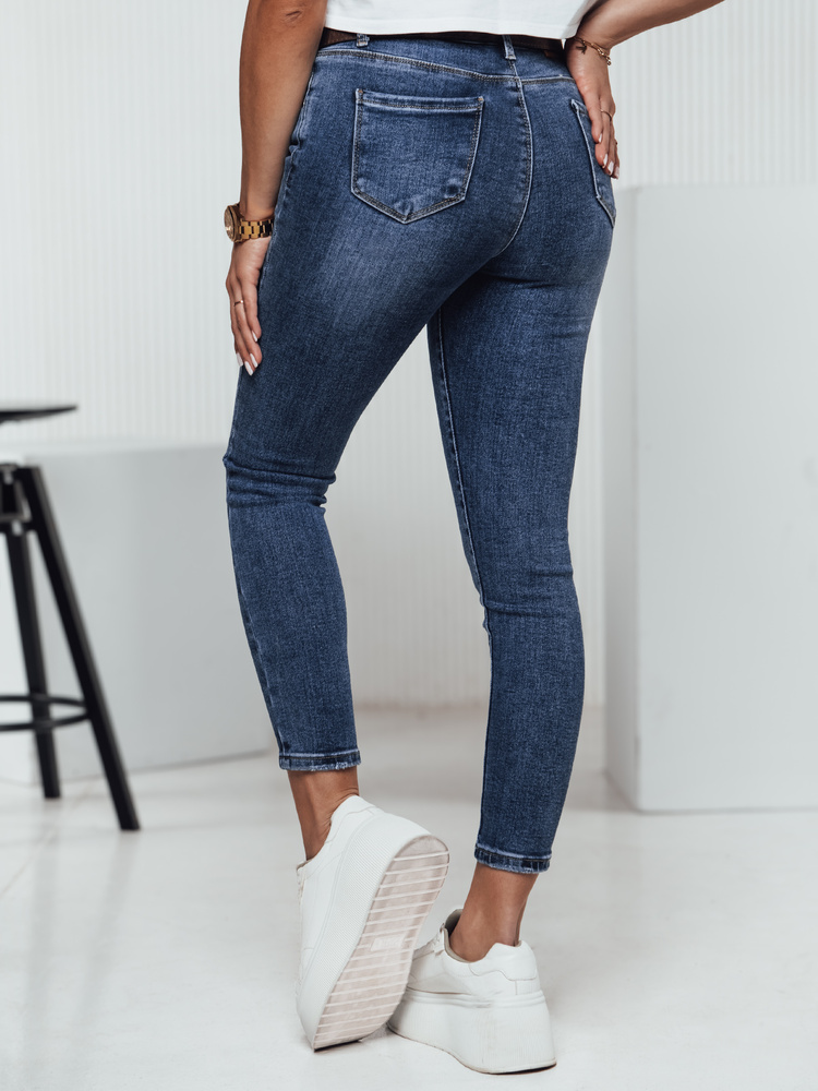 Spodnie damskie BUTTONFIT skinny jeansowe Dstreet