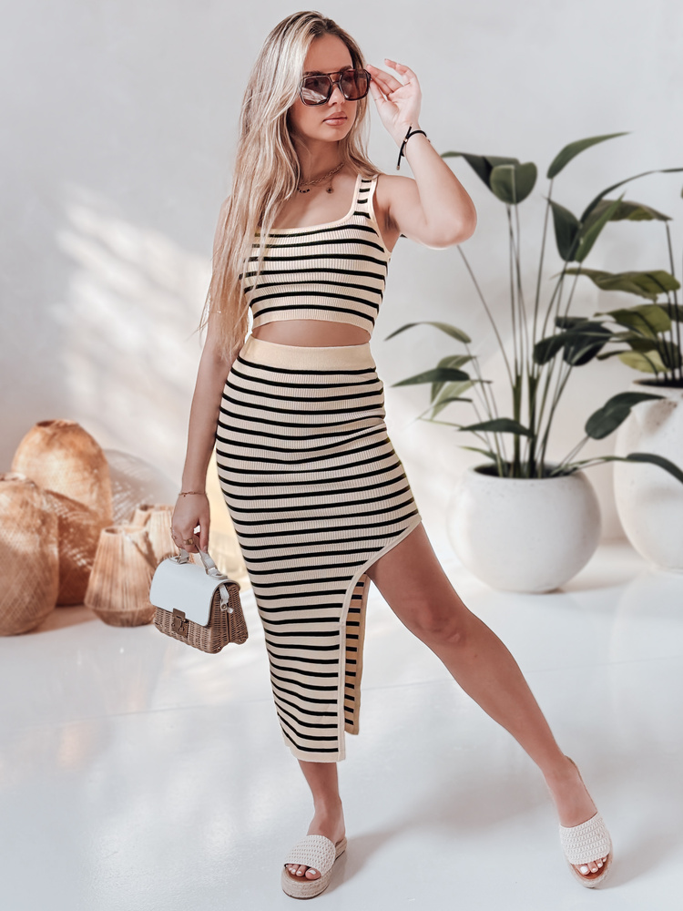 Komplet damski one size SUMMERSA beżowy Dstreet
