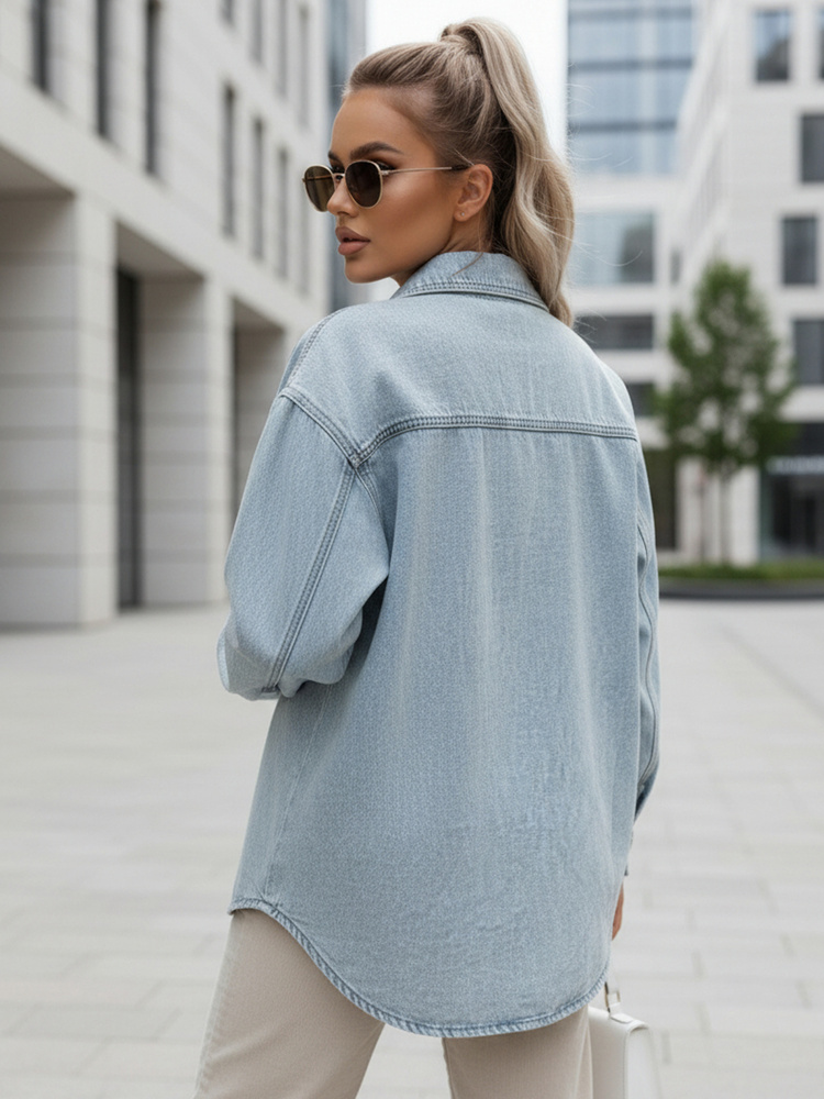 Dámska rifľová bunda oversize BLUEDIVA