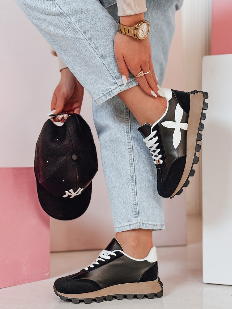 Teniși sport pentru femei FLEXIMOT negri