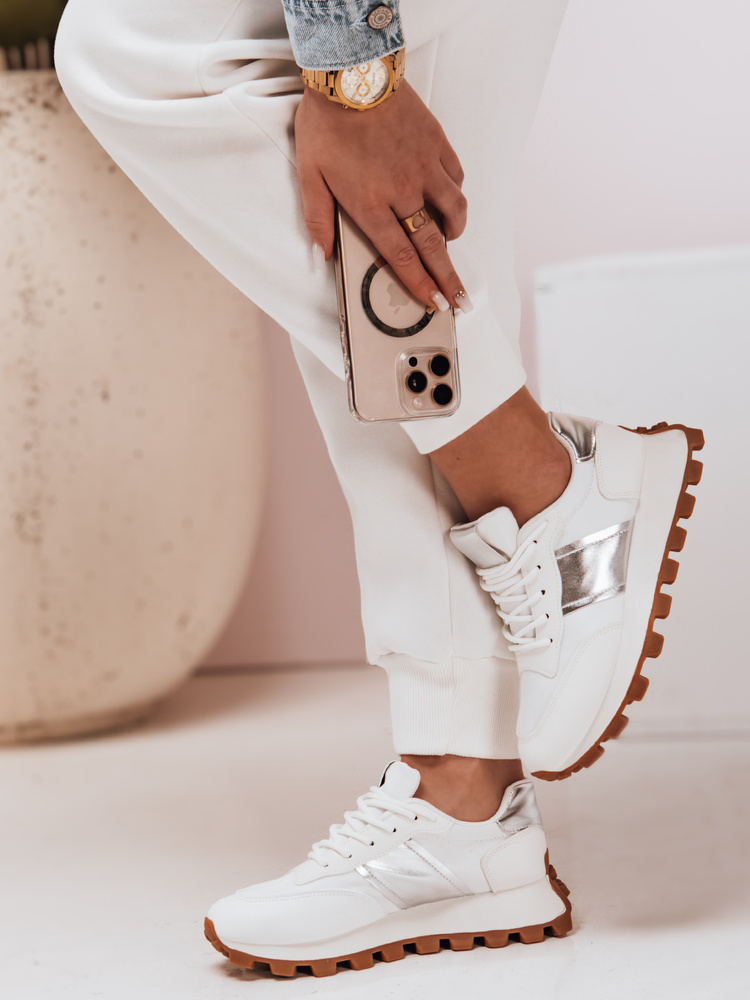 Sportowe sneakersy damskie EASYSTEP białe Dstreet