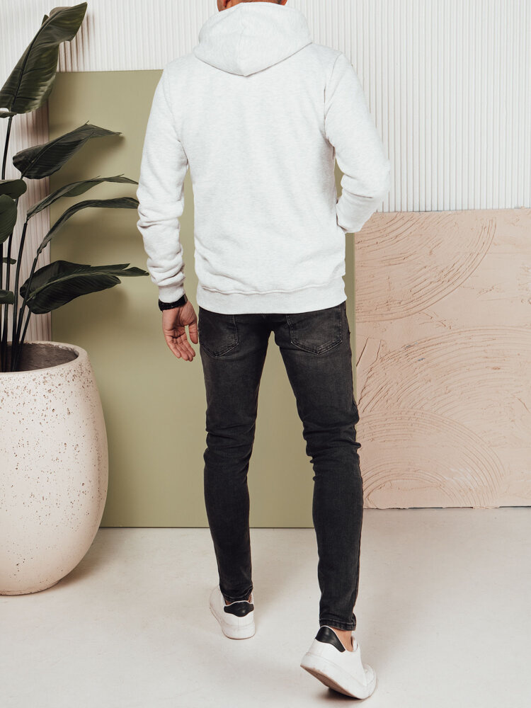 Bluza męska z kapturem jasnoszara Dstreet