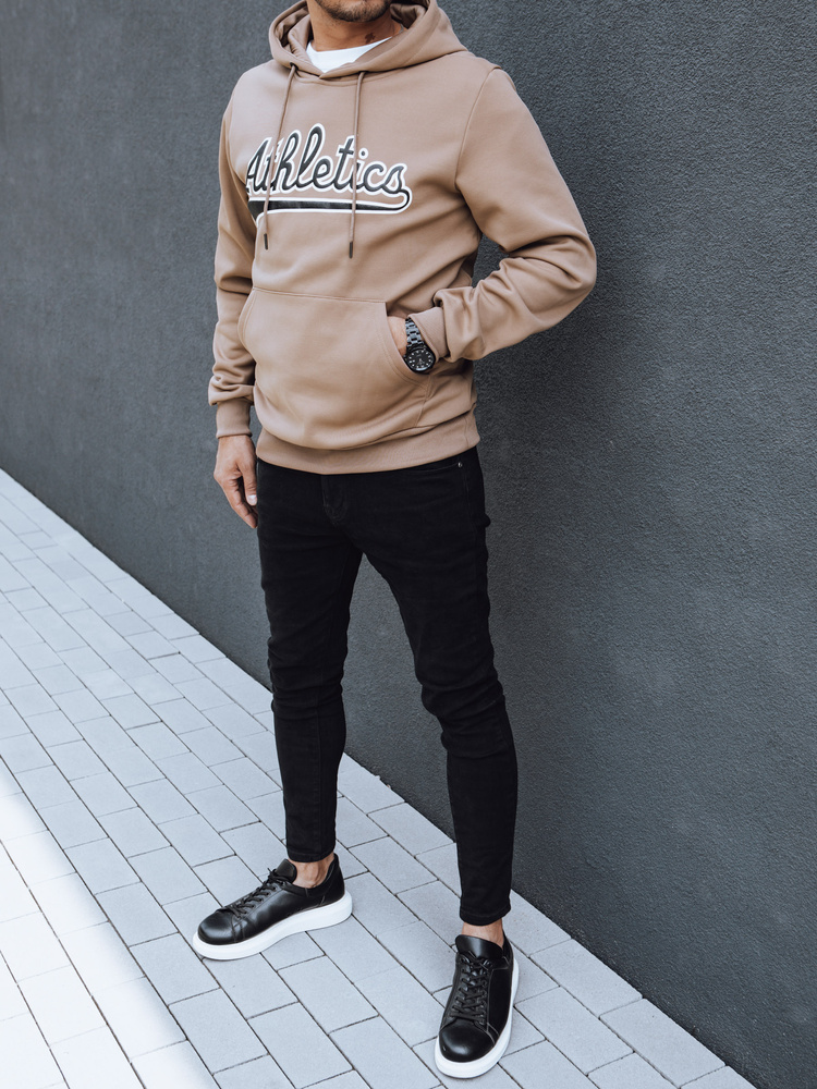 Bluza męska z kapturem khaki Dstreet