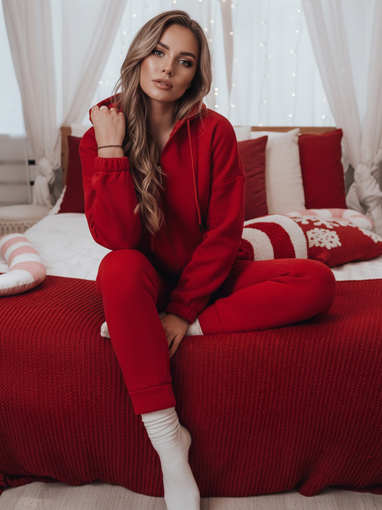 Set trening pentru femei AMILIA PREMIUM roșu