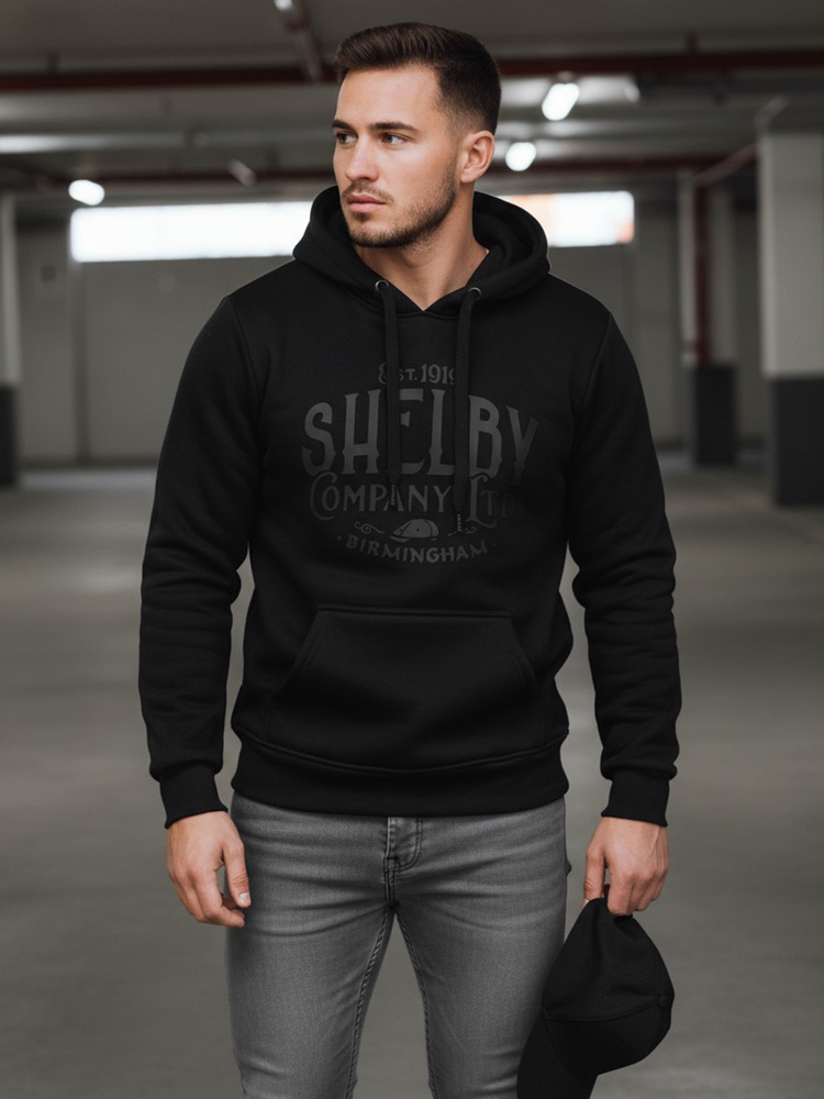 Čierna mikina Shelby s kapucňou