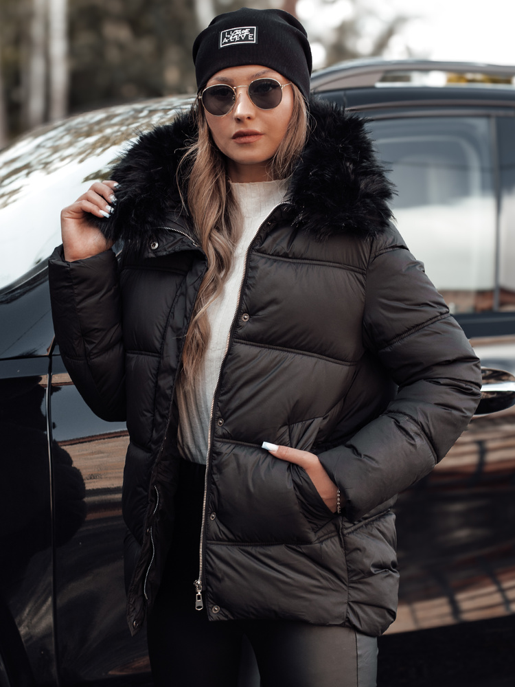 Geacă de iarnă NORDKOLL neagră pentru femei