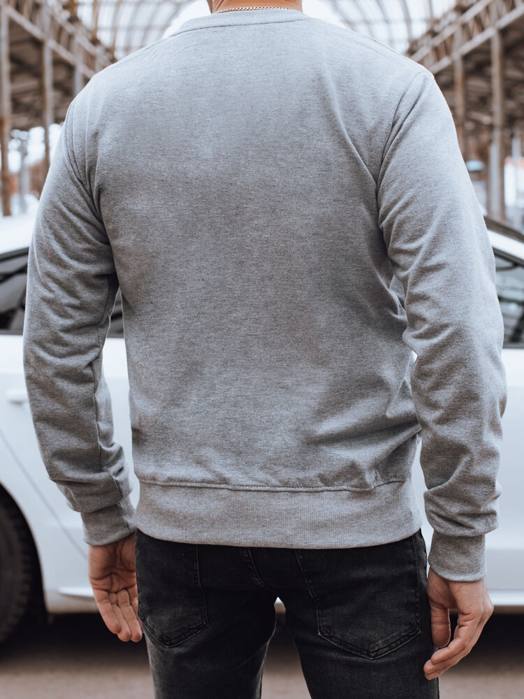Bluza męska bez kaptura szara Dstreet