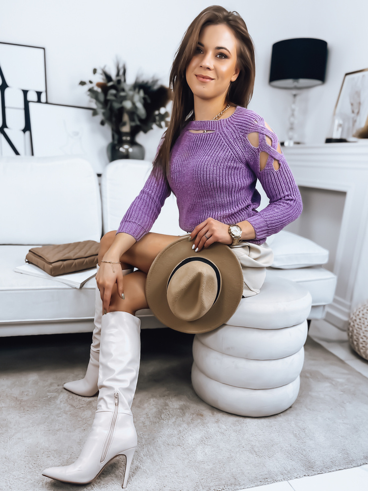 Sweter damski LAYSI lila Dstreet