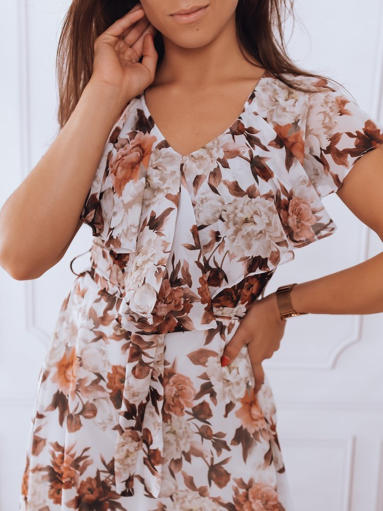 Sukienka maxi CRESPO jasnoszara Dstreet