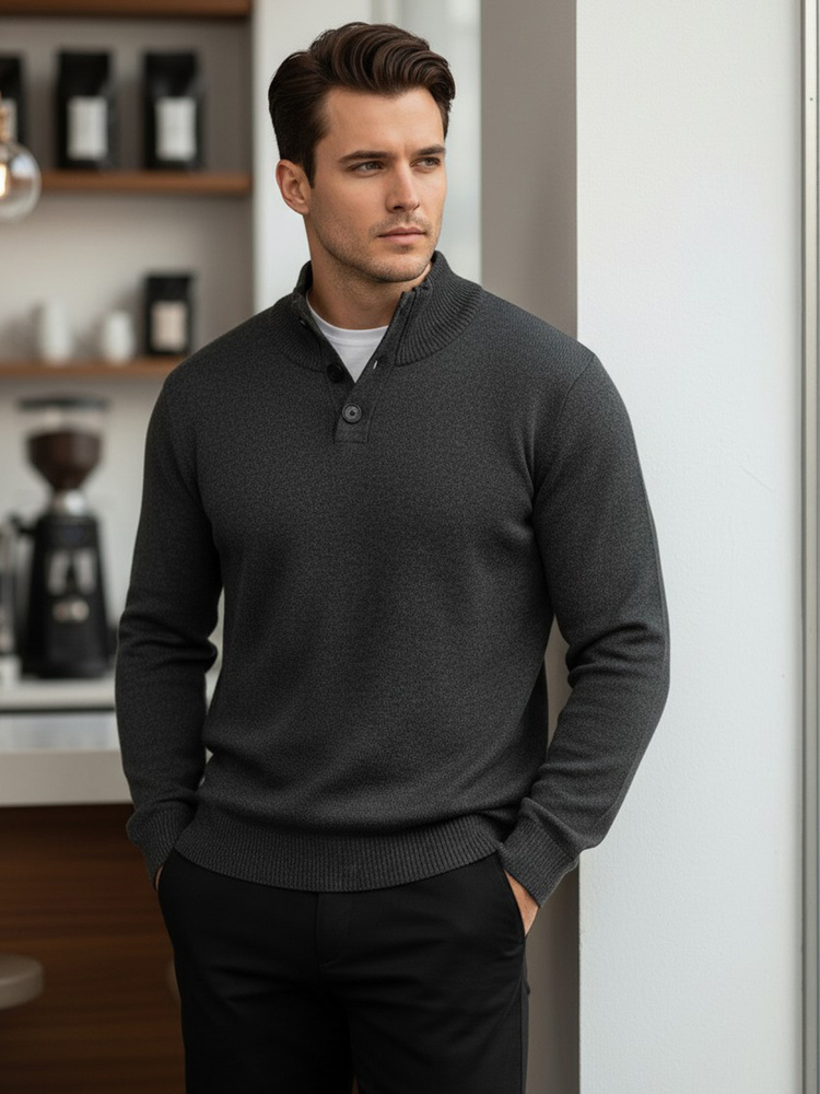 Мъжки пуловер с копчета