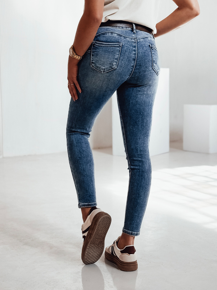 Spodnie damskie JEANSETTA jeansowe niebieskie Dstreet