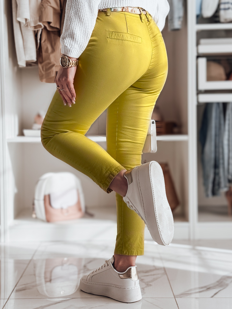 Pantaloni chino de damă ROSSALI cu curea