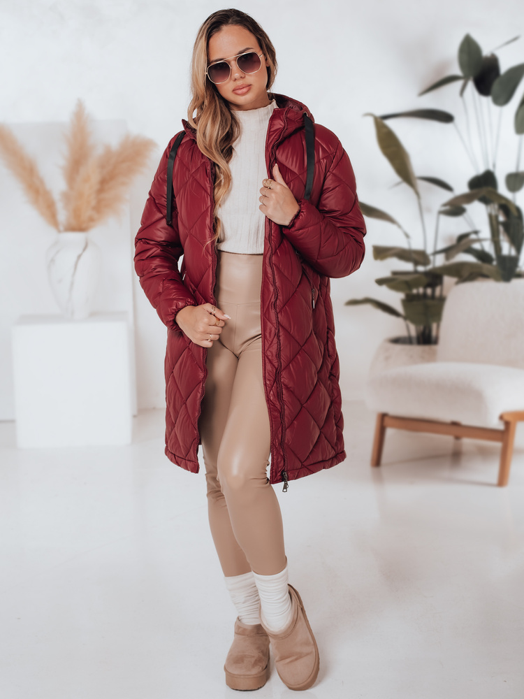 Geacă de iarnă pentru femei SNOWVIBE roșie