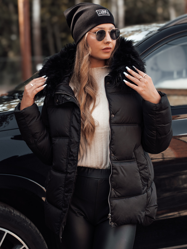 Geacă de iarnă NORDKOLL neagră pentru femei