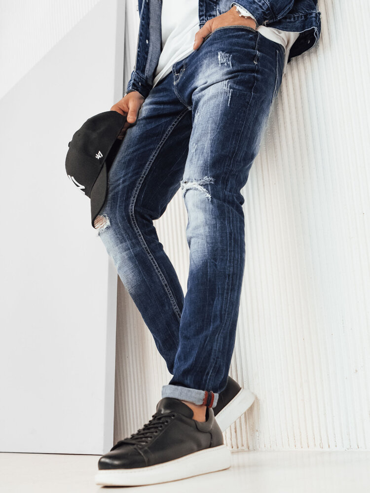 Spodnie męskie jeansowe niebieskie Dstreet