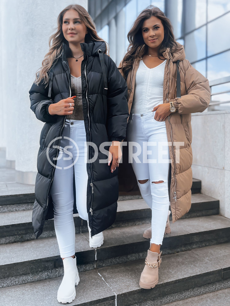 Dámska zimná bunda COZYSEASON Farba tmavobéžová DSTREET