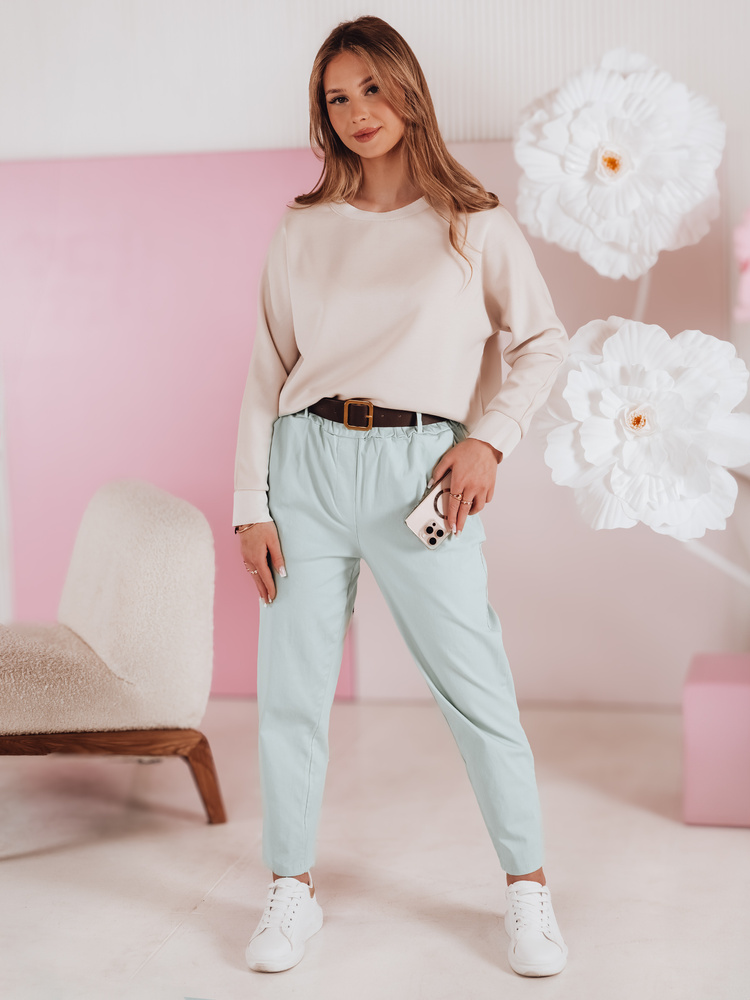 Bluzka damska one size oversize z wisiorkiem NUBISS mokka Dstreet