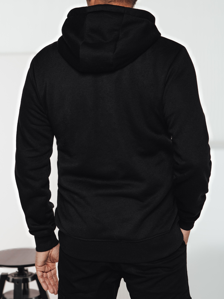 Bluza męska z kapturem czarna Dstreet