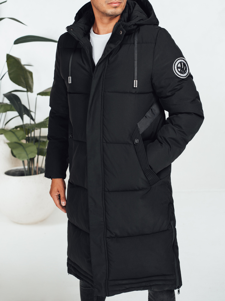 DStreet Kurtka męska zimowa z kapturem czarna