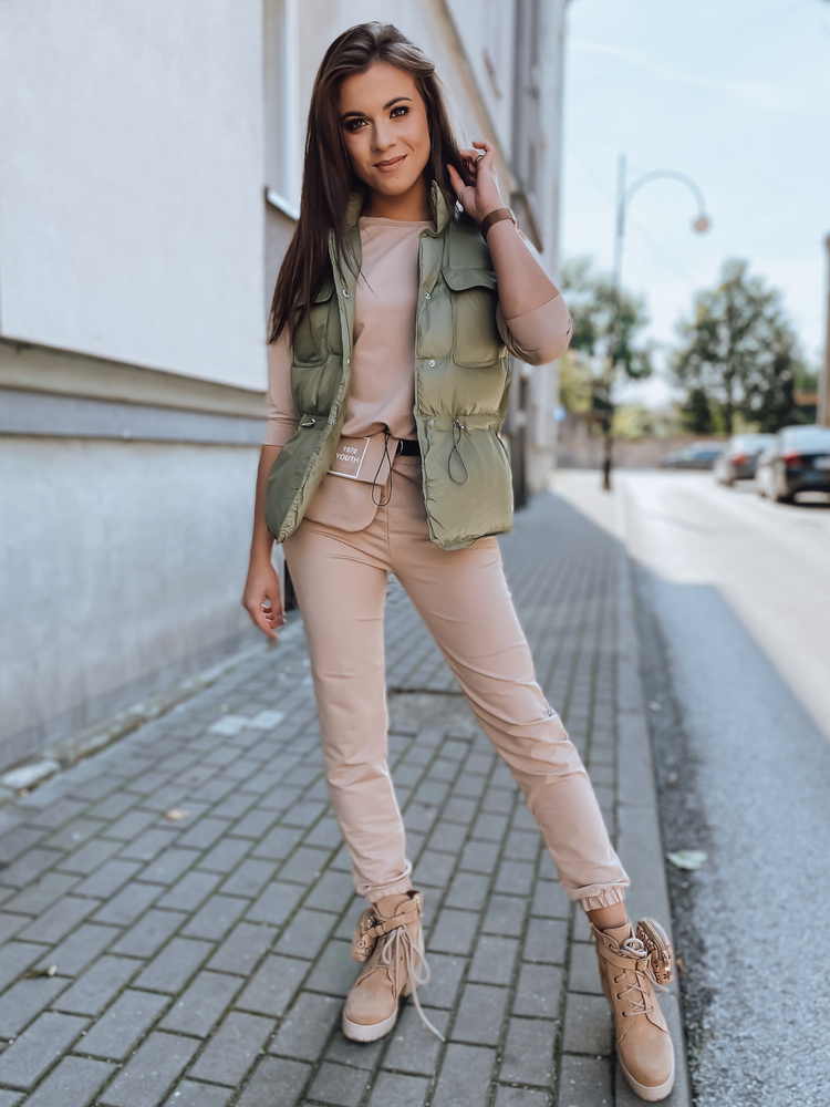 Dámská vesta LOPEZ zelená Dstreet