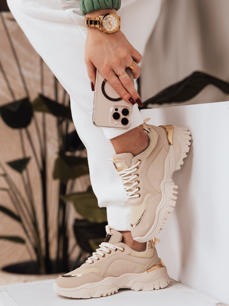 Teniși bej pentru femei LIZZE