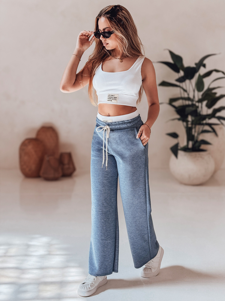 Komplet damski casualowy LIFETIME niebieski Dstreet