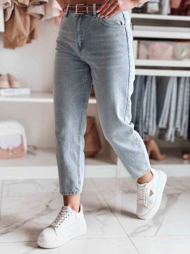 Spodnie damskie jeansowe mom fit AUREZA niebieskie Dstreet