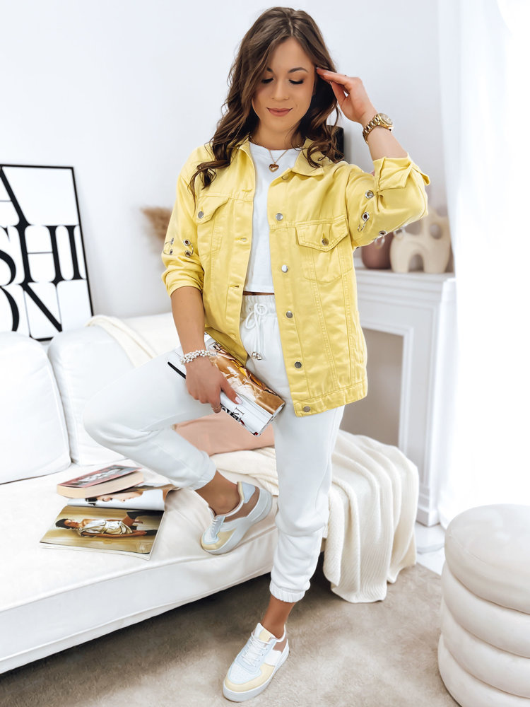 Katana damska jeansowa RECCE cytrynowa Dstreet