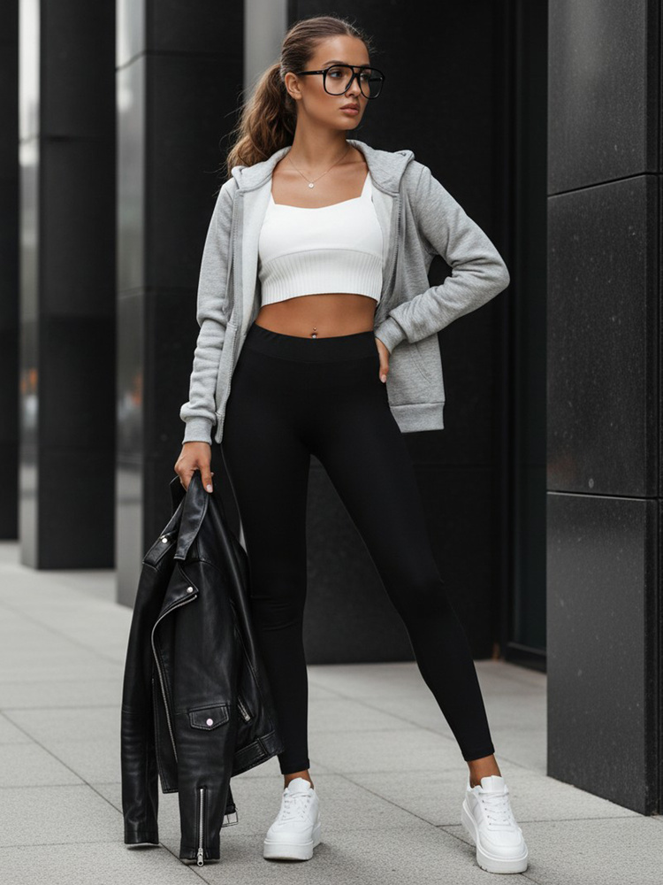 Dámske čierne push-up legíny