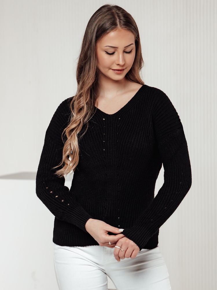 Sweter damski MONAVIA czarny Dstreet
