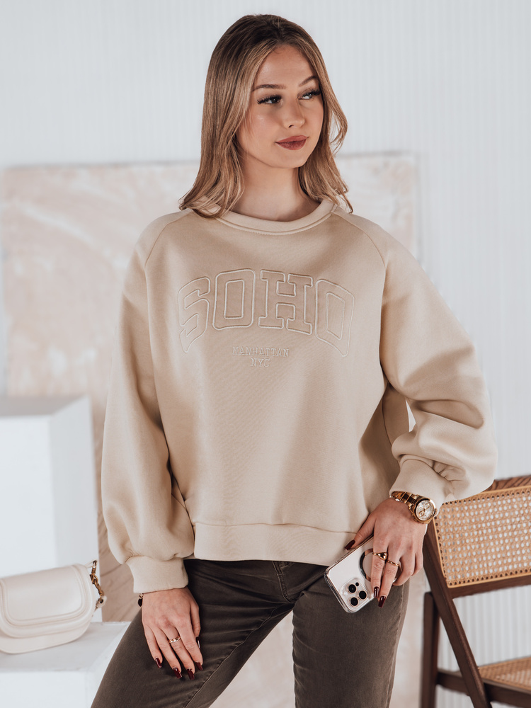 Bluza damska one size COSYONE beżowa Dstreet