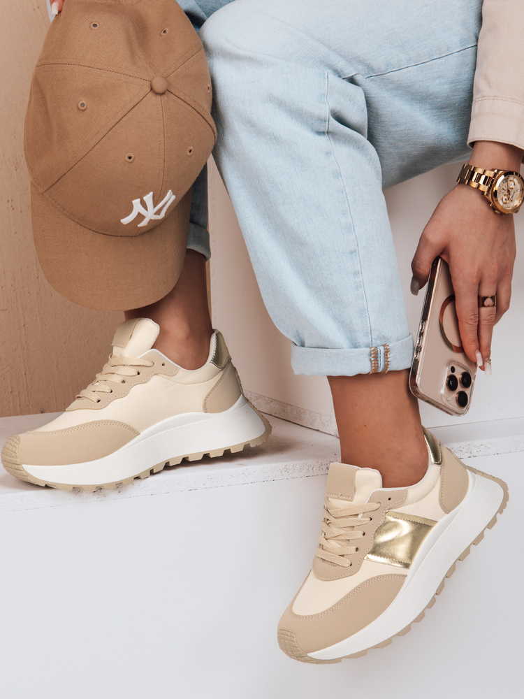 Teniși bej pentru femei NEWSTREET