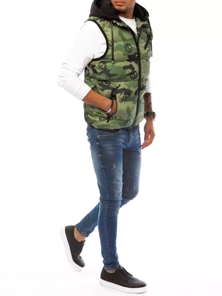 Kamizelka męska pikowana camo Dstreet