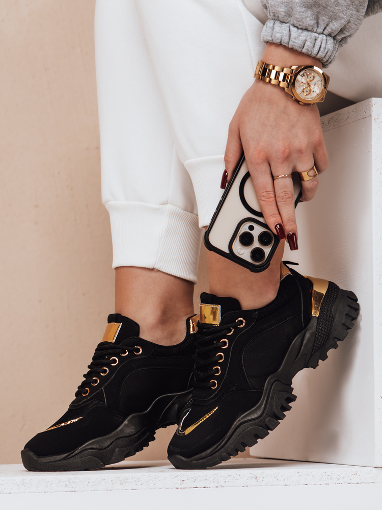 Teniși negri pentru femei LIZZE