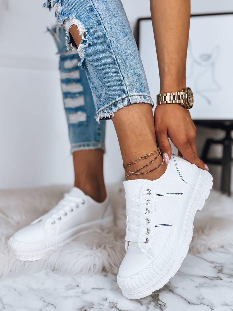 Teniși albi pentru femei BLUM