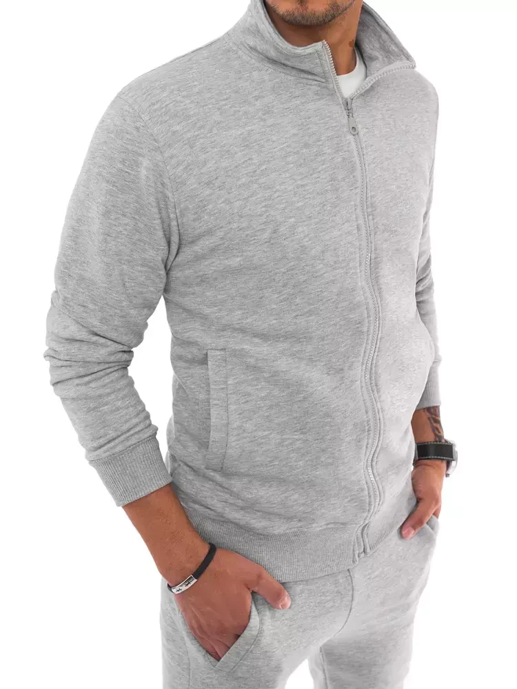 Bluza męska rozpinana szara Dstreet