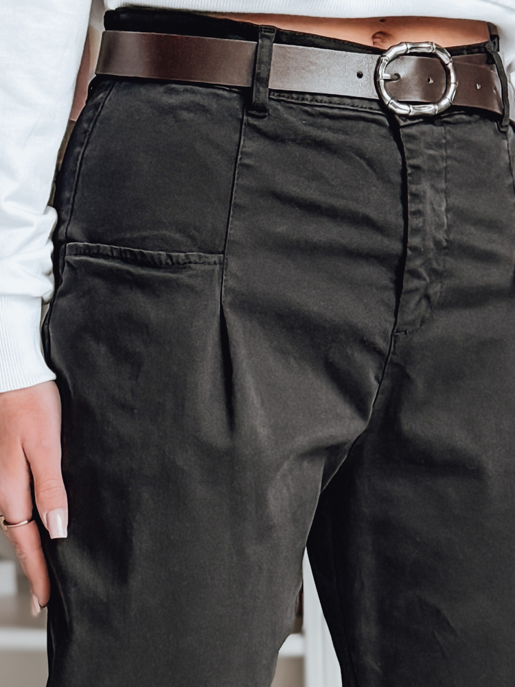 Pantaloni chino negri pentru femei CHINOSKA