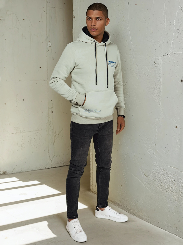 Bluza męska z kapturem oliwkowa Dstreet