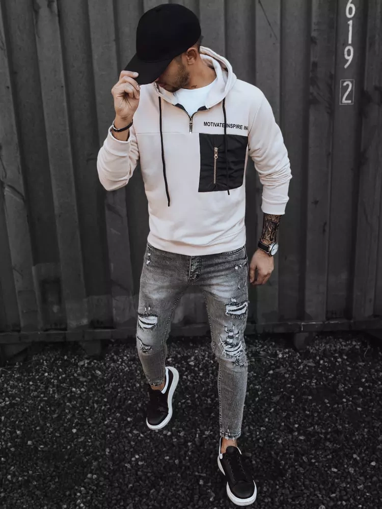Bluza męska kamelowa Dstreet