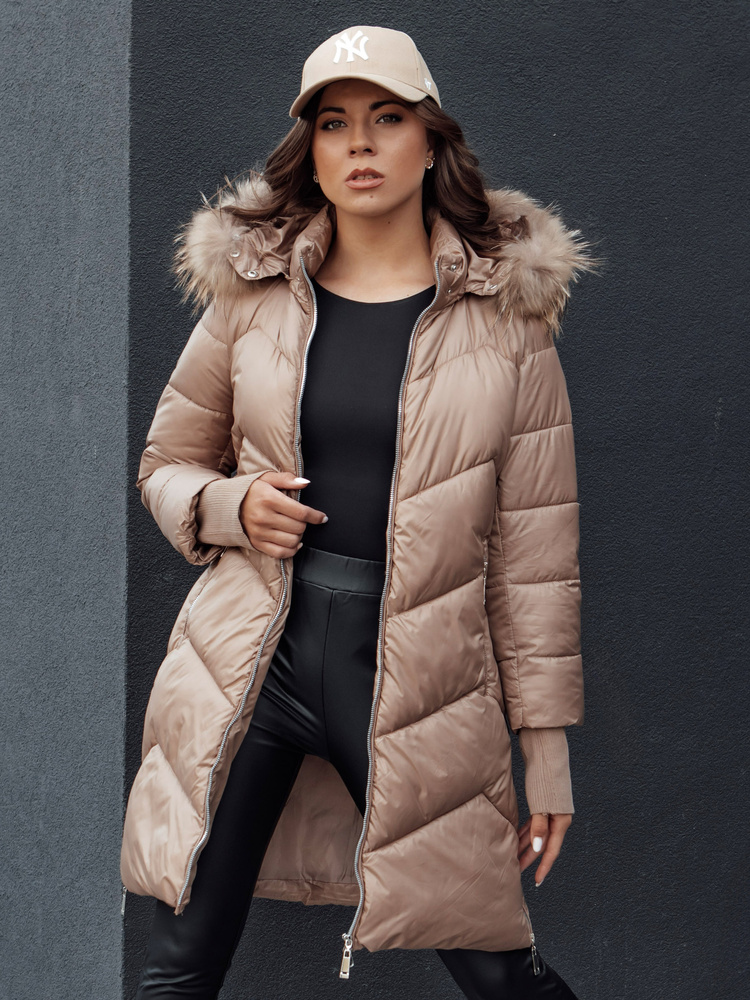 Geacă de iarnă pentru femei LAGOON cămilă