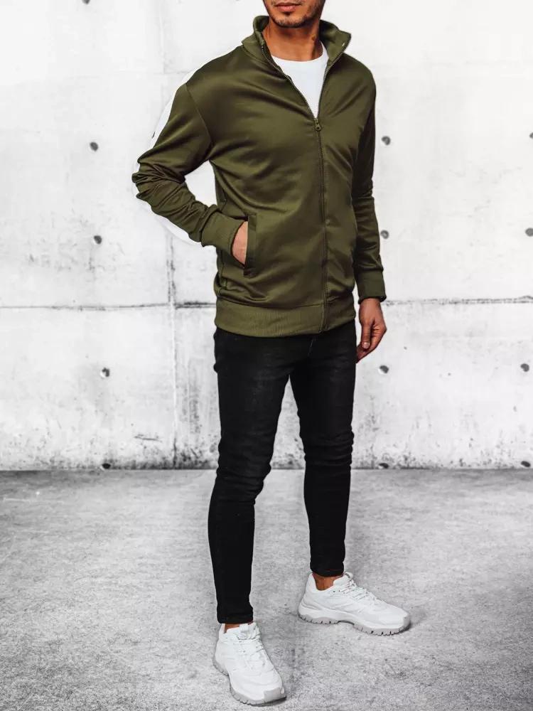 Bluza męska rozpinana zielona Dstreet