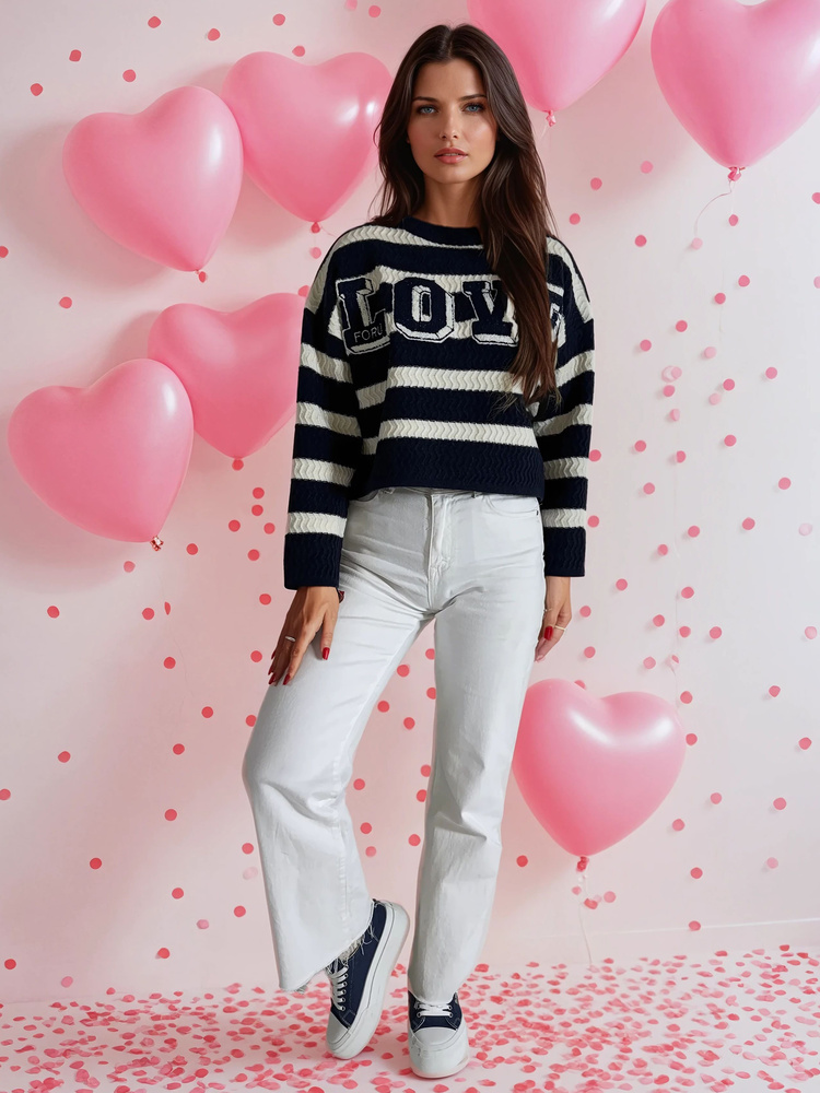 DStreet Sweter damski CHLOE granatowy