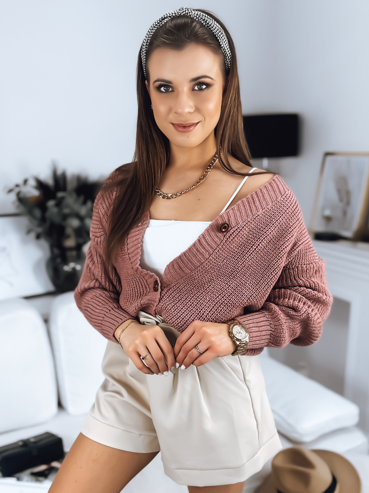 Sweter damski MINSTRAL różowy Dstreet