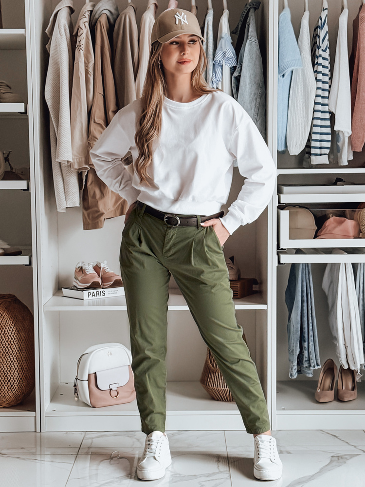 Pantaloni chino pentru femei MODELA kaki